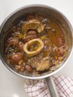 Osso buco in pan — Stock Photo