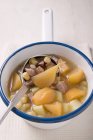 Swede stew with beans — Stock Photo