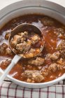 Mince ragout in pan — Stock Photo