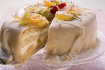 Торта марципану покриті — стокове фото