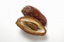 Halved Dried date — Stock Photo