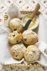 Sugared raisin scones — Stock Photo