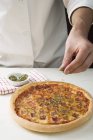Шинка американському стилі піци — стокове фото