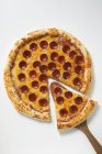 Pizza al salame piccante all'americana — Foto stock