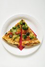 Gemüsepizza nach amerikanischem Vorbild — Stockfoto