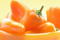 Orange ripe peppers — Stock Photo