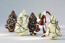 Christmas tree biscuits — Stock Photo