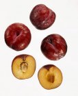 Red fresh plums — Stock Photo