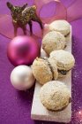 Заповнені шоколад печиво Різдвом — стокове фото