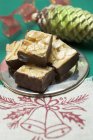 Печенье с миндалем и шоколадом — стоковое фото