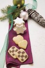 Biscotti di Natale assortiti — Foto stock