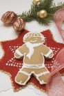Gingerbread man for Christmas — Stock Photo