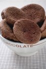 Baked chocolate buns — Stock Photo
