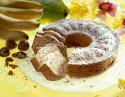 Gâteau aux noix de banane — Photo de stock