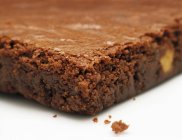 Fresh baked brownie serving — Stock Photo