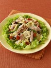 Tortellini pasta salad with tuna — Stock Photo