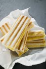 Several toasted cheese — Stock Photo