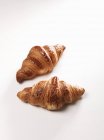 Two butter croissants — Stock Photo