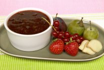 Mixed fruit jam — Stock Photo