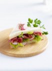 Салат і бутерброд з редьки — стокове фото