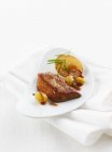 Fried foie gras — Stock Photo