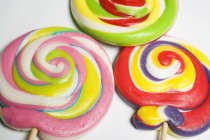 Three coloured lollipops — Stock Photo