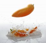 Pointed orange peppers — Stock Photo