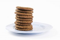 Stacked Ginger Cookies — Stock Photo