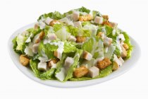 Salat mit Römersalat und Schinken — Stockfoto