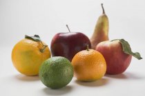 Apples and citrus fruit — Stock Photo
