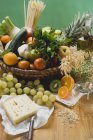 Légumes et aliments frais — Photo de stock