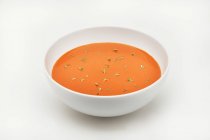 Чаша морковного супа с Таррагоном — стоковое фото