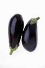 Fresh and ripe eggplants — Stock Photo