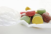 Heap of colourful Macarons — Stock Photo