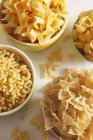 Various types of dried pasta — Stock Photo
