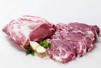 Pork collar steaks — Stock Photo