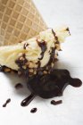 Nut ice cream — Stock Photo