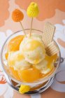 Fruity ice cream — Stock Photo
