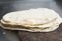 Stacked baked Flatbreads — Stock Photo