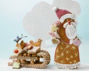 Дед Мороз с санями — стоковое фото