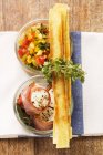 Ratatouille-Salat in Schalen — Stockfoto