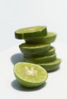 Slices of lime in pile — Stock Photo
