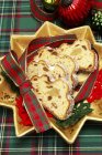 Slices of Marzipan stollen — Stock Photo