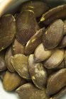 Closeup top view of pumpkin seeds — Stock Photo
