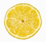 Medio limón amarillo - foto de stock