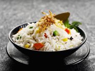 Piatto di riso vegetariano — Foto stock