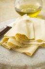 Rolled out pasta dough — Stock Photo