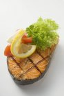 Grilled salmon cutlet — Stock Photo