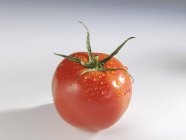 Pomodoro rosso con gocce d'acqua — Foto stock