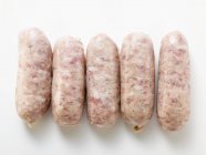 Fresh Italian sausages — Stock Photo